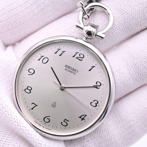 Seiko pocket watch silver - seiko,
