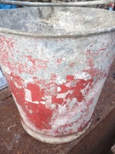 British Army - Military - MOD - Vintage  Galvanised Fire bucket - Dated 1950