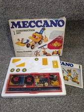 Vintage Meccano Construction Set 1 1978 in Original Box With Manual