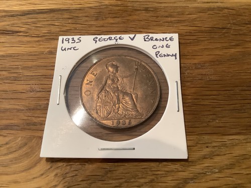 1935 superb unc bronze one - 1935.,