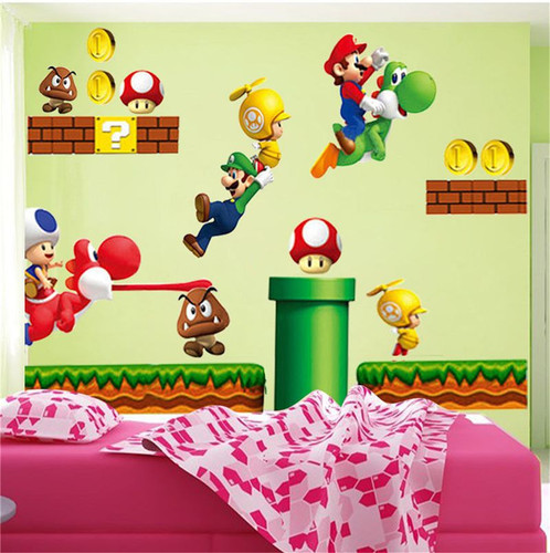 Super mario diy removable - super, pvc