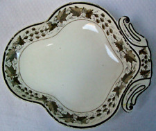 Antique Georgian Wedgwood (?) Creamware Three Lobed Shell Serving Dish
