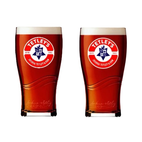 Tetleys bitter pint glass - tetleys,