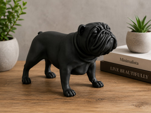 English bulldog figurine - bulldog,