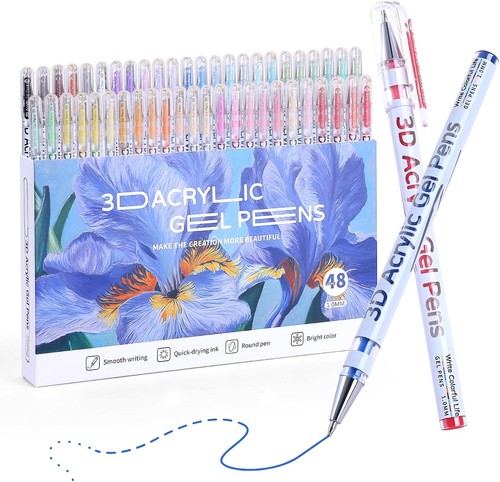Kemyr acrylic gel pens - gel, 48