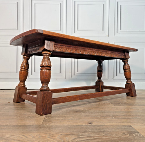 Vintage oak coffee - coffee, table