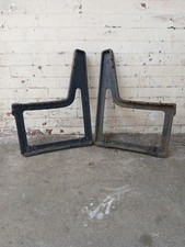 Pair of Vintage Cast Iron Garden Bench Ends