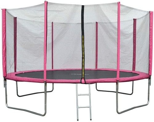 Trampoline with safety - trampoline, net