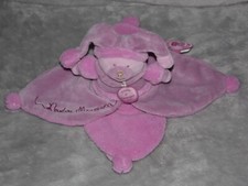 Doudou et Compagnie teddy comforter soft toy purple bear blankie Douceur Macaron