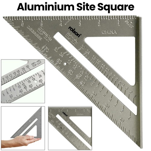 Rolson aluminium set square - rolson,