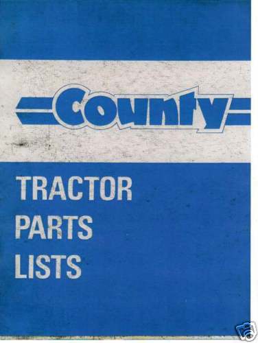 County tractor parts manual - manual,