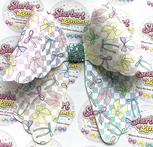 Pastel bows sherbie - pastel,