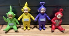 Teletubbies Family Figurines Set 4 Plastic Toy Play Figures