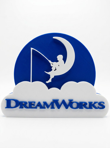 Printed dreamworks logo - 3d,