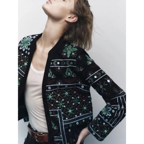 Zara embroidered shirt button - zara,