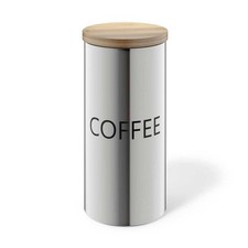 Zack Cera Premium Brushed Stainless Steel Coffee Canister - Airtight Freshness G
