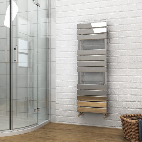 Chrome towel rail - towel,