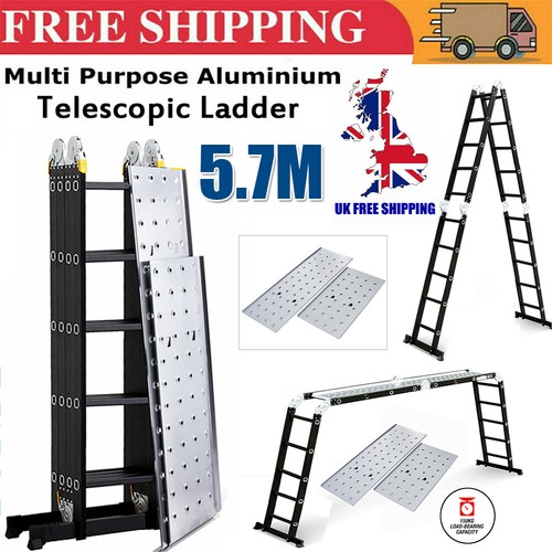 Aluminium telescopic - 5.7m,