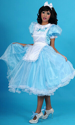 Sissy girl maid blue - girl,