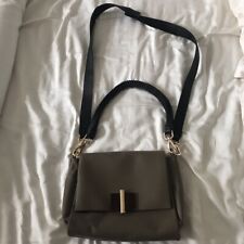 Zara Beige / Grey Leather Handbag £15