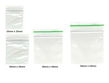 100 x Small Clear Plastic Bags