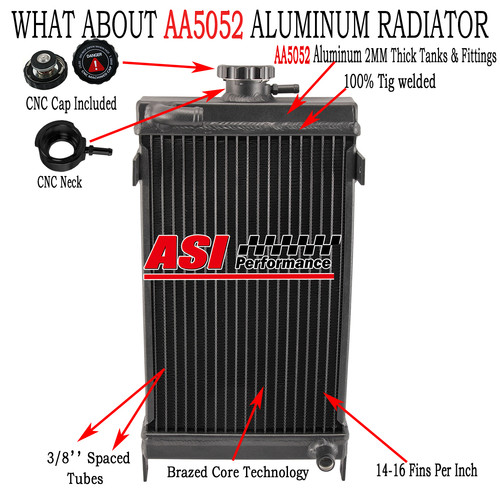 3row core aluminium radiator - 3row,