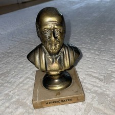 Hippocrates bust bronze statue - bust,