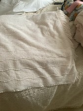 Beautiful Vintage Cream Candle wick Bedspread Double