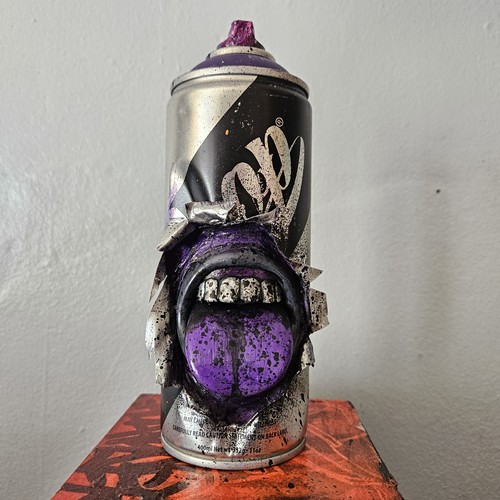 Purple graffiti spray paint - purple,