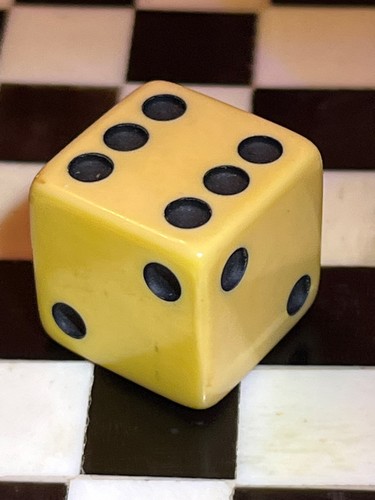 Old bakelite dice - bakelite,