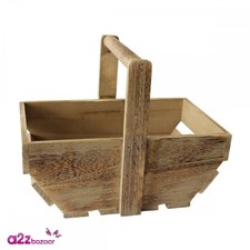 Medium Oak Effect Wooden Trug