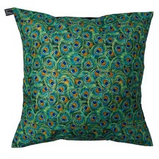 Peacock Eye Feather Designer Cushion Cover Case fits 18"x18" 100% Cotton Fabric