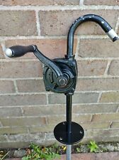 rotary hand crank oil petrol diesel barrel drum pump vintage old. 