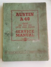 Austin A40 Series GS2 G2S2 GS3 GV2/3 GP2/3 GQU2/3 Service Manual March 1954