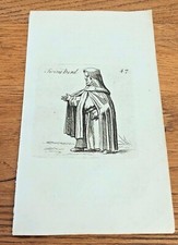 original 1750 small woodcut by