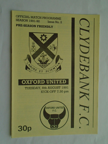 Clydebank oxford united - clydebank,