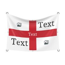 England Football Flag Custom Printed Personalised Euros