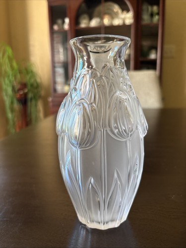 Lalique france tulipes vase - lalique,