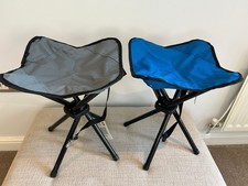 2 x Marko Outdoor Camping Stool Outdoor Folding Tripod style Seat with 4 legs