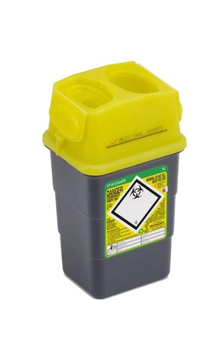Secure sharps bin yellow - secure,