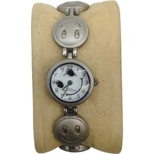 LOUIS VALENTIN Women's Smiley Face Wristwatch Quartz Water Resistant Pre-Loved