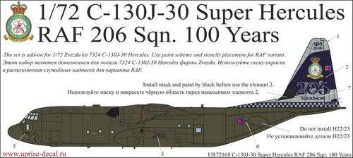 Decal 130j 30 - 1:72, super