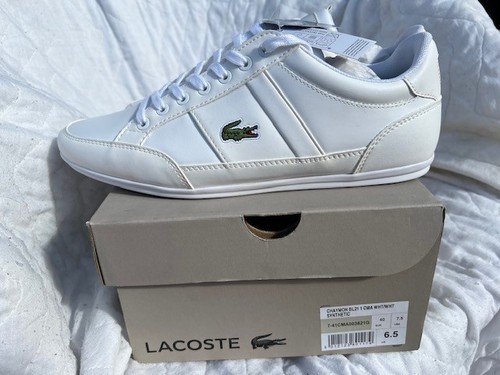 White lacoste trainers size - white,