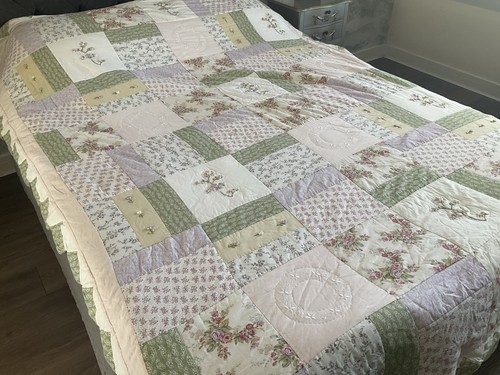 Vintage patchwork throw - vintage,