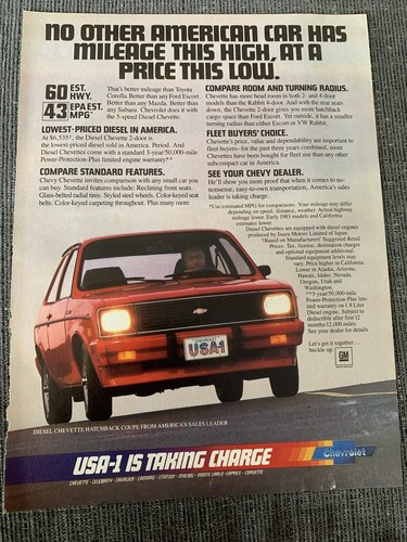 1983 chevrolet chevette diesel - chevette,