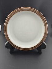 Vintage Denby Greystone Speckled Brown Tea Side Bread Plate Ridged  6¼"