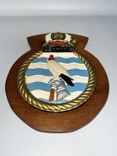 RNAS Culdrose HMS Seahawk Vintage Plaque Crest Boat Shield Royal Navy Air