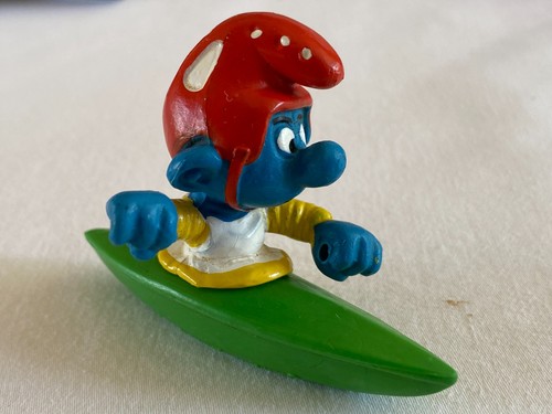 Vintage peyo schleich kayak - vintage,