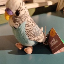 Soft Toy Blue Budgie -