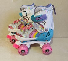 Roller Skates for Kids -Size Adjustable Light up Quad  Skates - Shiny brand new